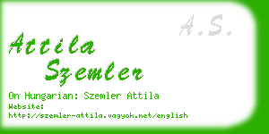 attila szemler business card